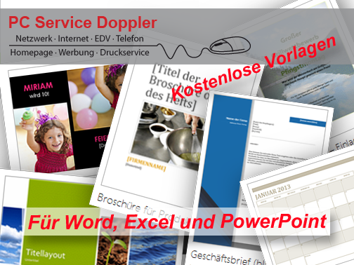 Kostenlose Word, Excel und Powerpoint-Vorlagen