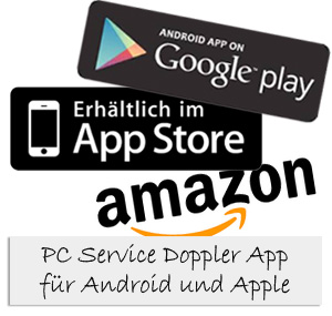 In der PC Service Doppler App finden Sie Tipps, Virenwarnungen, Neuigkeiten und vieles mehr.