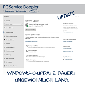 Windows-10-Update dauert ungewöhnlich lang 