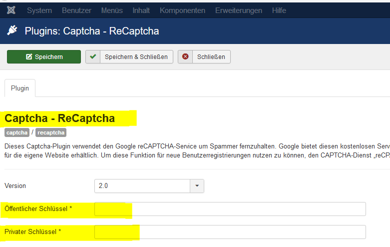 Captcha - ReCaptcha